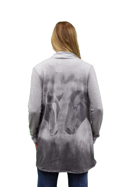 Women's Rhinestone Pocket Long Sleeve Cardigan | Friends Forever