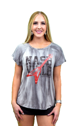 Women's Nashville Guitar Graphic Tee | Nashville Flying "V"