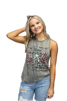 Women's Motorcycle Side Cut Tank Top | American Rider Tank