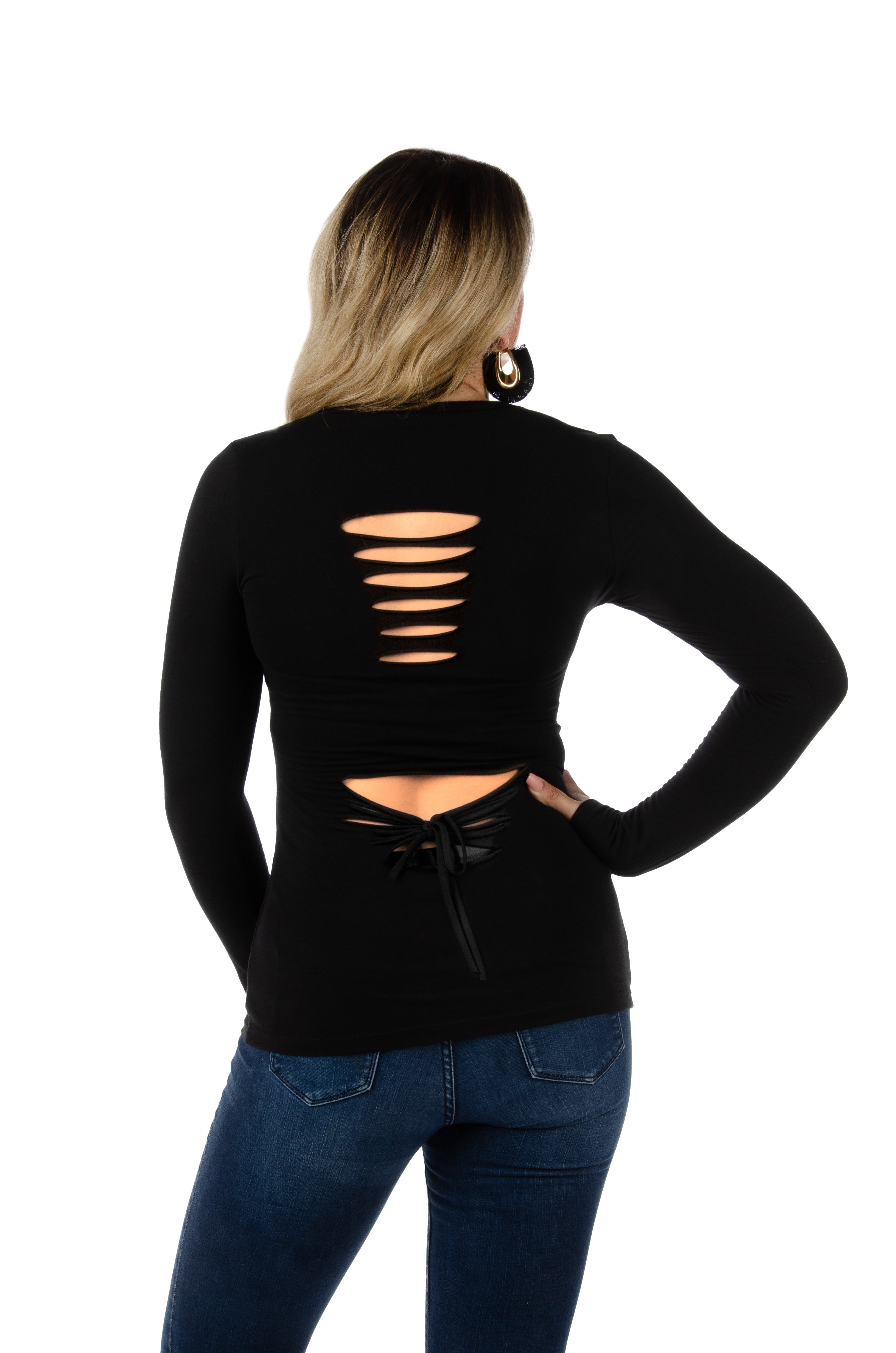 Women's Motorcycle V-Neck Long Sleeve Top | Live To Ride