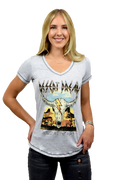 Women's Steer Skull Western Top | Desert Dream