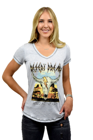 Women's Steer Skull Western Top | Desert Dream