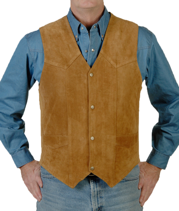 252 - Men's Suede Leather Vest