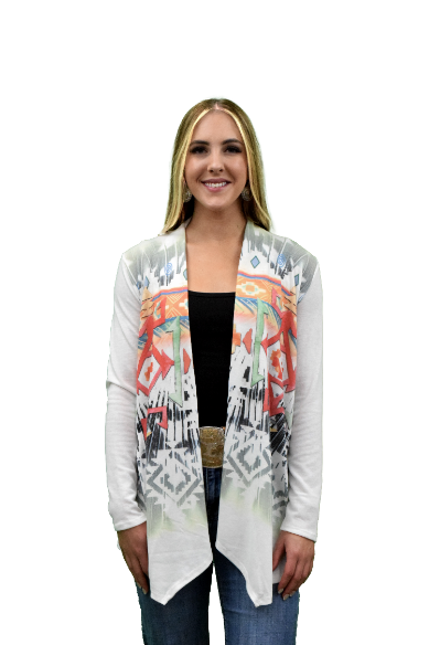 Women's Aztec Geometric Cardigan | Aztec Sage