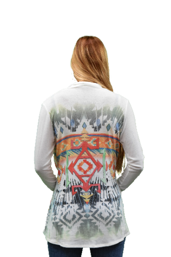 Women's Aztec Geometric Cardigan | Aztec Sage