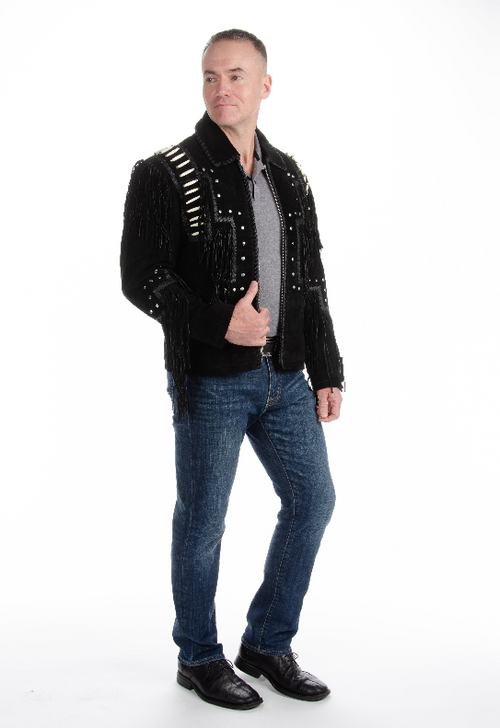 483 - Fringed Suede Jacket