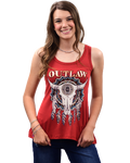 Women's Steer Head Rhinestone Tank Top | Outlaw
