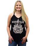 Women's Nashville Music Graphic Racerback Tank | Nashville Live Fast