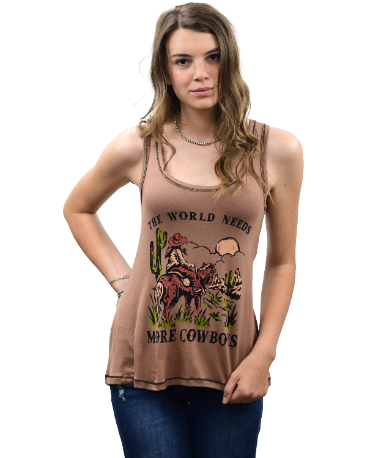 Women's World Needs More Cowboys Tank Top | Liberty Wear