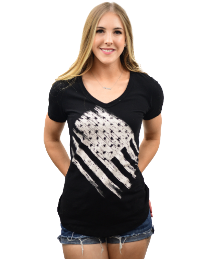 Women's Patriotic Flag Top | Lincoln