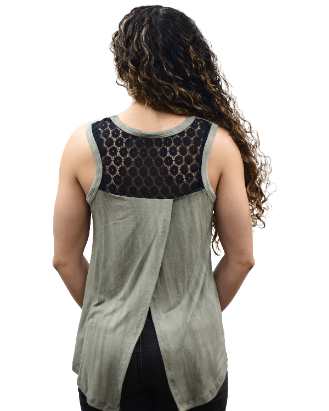 Women's Motorcycle Lace Back Tank Top | Born To Ride