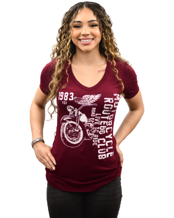 Women's Route 66 Motorcycle Graphic Tee | Route 66 Club