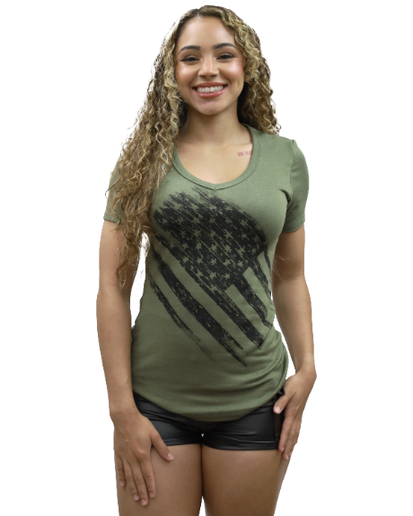 Women's Patriotic Flag Top | Lincoln