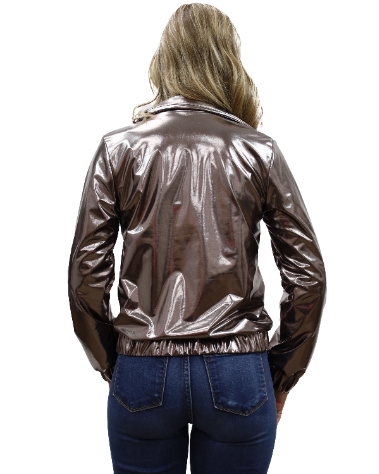 Women's Metallic Bomber Jacket | Limited Edition Dixie Jean
