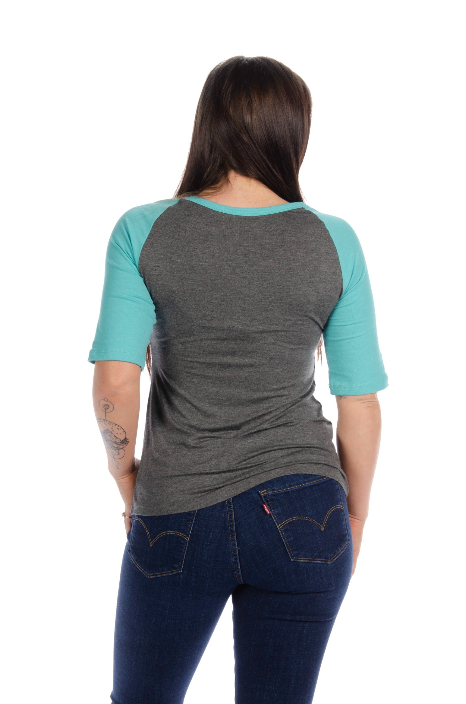 Women's Motorcycle Scoop Neck Baseball Tee | Moto Psycho