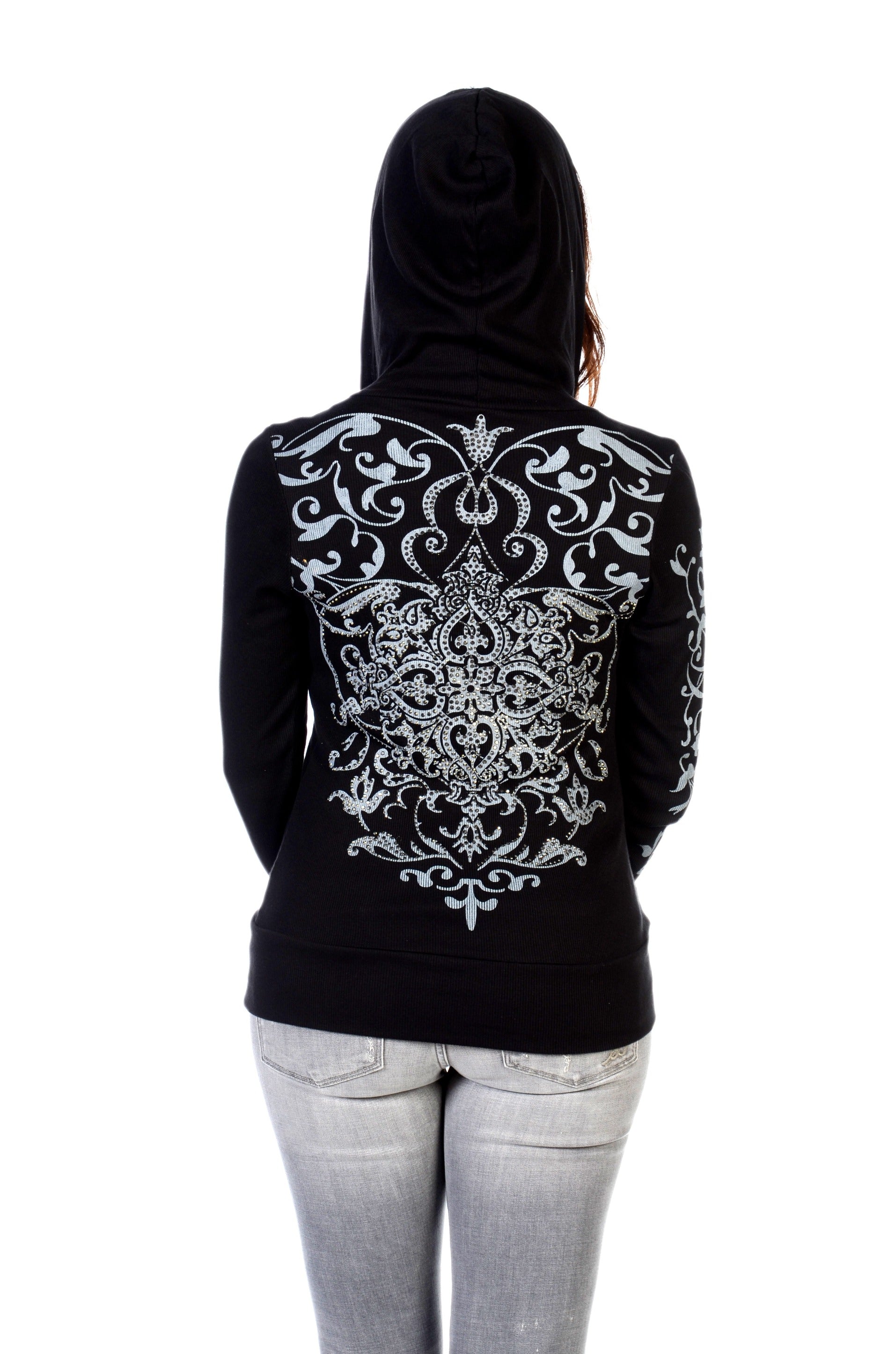 8124 - Vintage Crystal Hoodie
