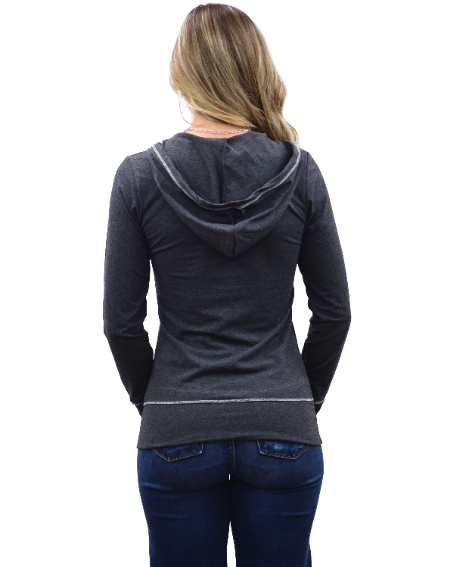 Women's Breast Cancer Awareness Graphic Hoodie | Let's Go Girls