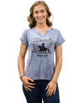 Women's Cowboy Graphic V-Neck Tee | Howdy Club