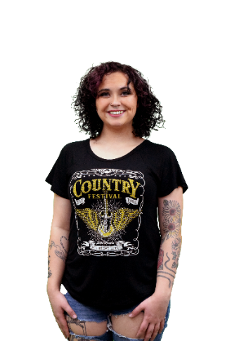 Women's Country Festival Rhinestone Graphic Tee | Country Festival