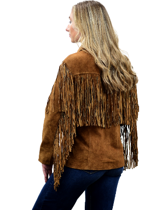 9926 - Ladies' Suede Fringe Jacket