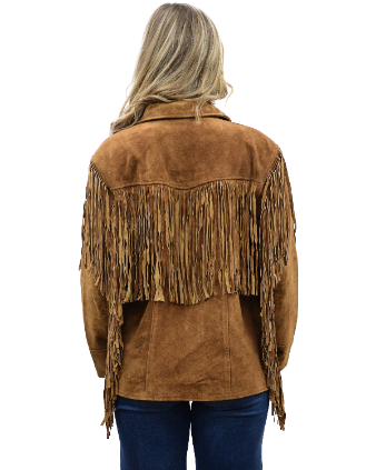 9926 - Ladies' Suede Fringe Jacket