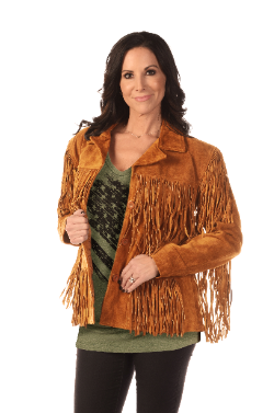 9926 - Ladies' Suede Fringe Jacket