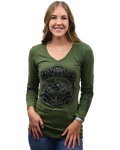 Women's Motorcycle Cutout Long Sleeve Top | Born To Ride