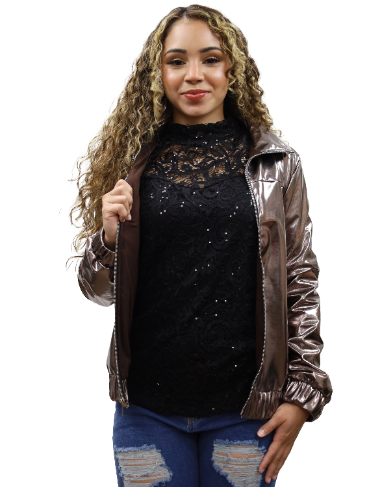 Women's Sequin Lace Western Top | Reba