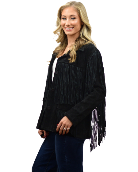 9926 - Ladies' Suede Fringe Jacket