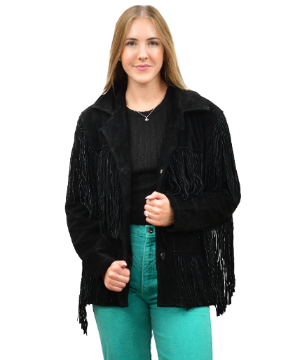 9926 - Ladies' Suede Fringe Jacket