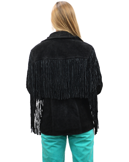 9926 - Ladies' Suede Fringe Jacket