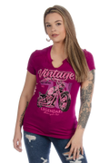 Women's Vintage Motorcycle Graphic Tee | Spitfire