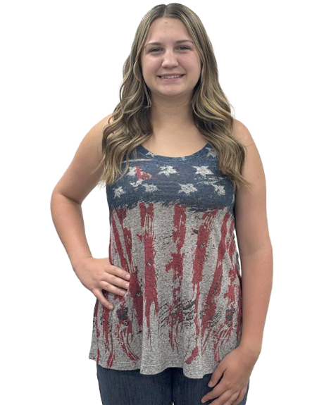Women's Patriotic Flag Tank Top | Faded Glory Tank