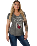 Women's Country Guitar Rhinestone V-Neck Tee | Forever Country