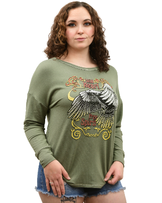 Women's Eagle Graphic Long Sleeve Tee | Wild Heart