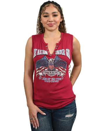 Women's Patriotic Eagle Tank Top | One Nation Under God