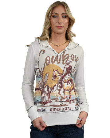 Women's Western Graphic Hoodie | Rides Away
