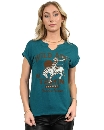 Women's Bucking Bronc Graphic Tee | Ain't for Tamin'