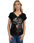 Women's Feather Graphic Tee | Sunset Secrets