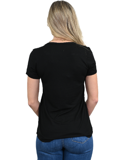 Women's Country Music Rhinestone Graphic Tee | Raised on Country Music