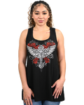 Women's Cross & Wings Graphic Tank Top | Crimson Wings