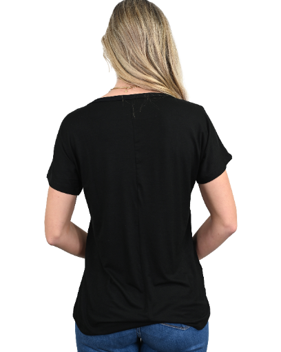 Women's Feather Conchos Rhinestone Graphic Tee | Feather on Conchos