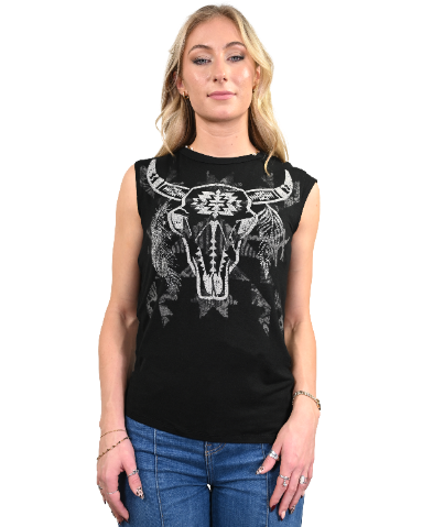Women's Western Skull Tank Top | Lone Star Skull