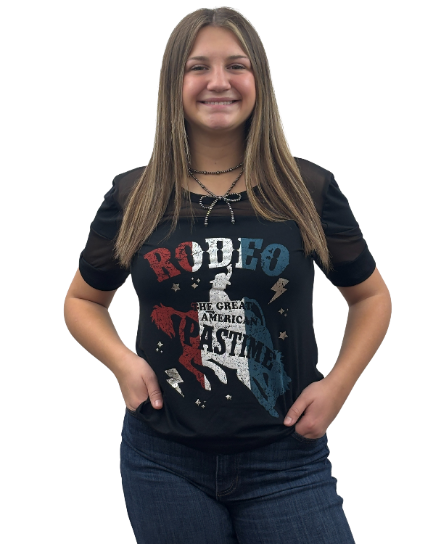 Women's Patriotic Western Graphic Tee | Great American Pastimes