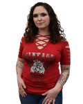 Women's Roses & Wings Rhinestone Graphic Tee | Vintage American Rebel