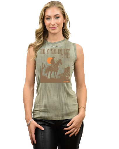 Women's Western Graphic Tank Top | Bind My Heart