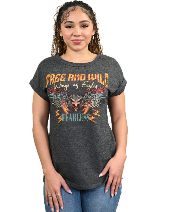 Women's Eagle Lightning Graphic Tee | Wings of Eagles