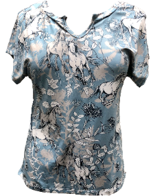 Women's Horse Print Relaxed Fit Tee | Trailblazer