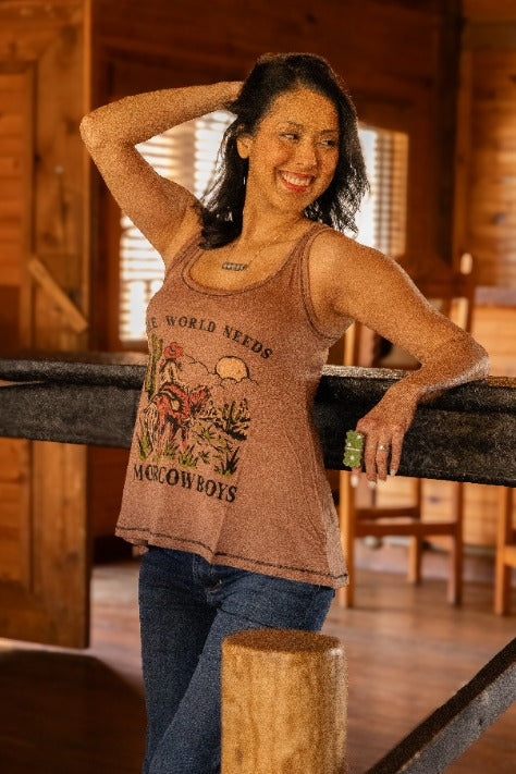 Women's World Needs More Cowboys Tank Top | Liberty Wear