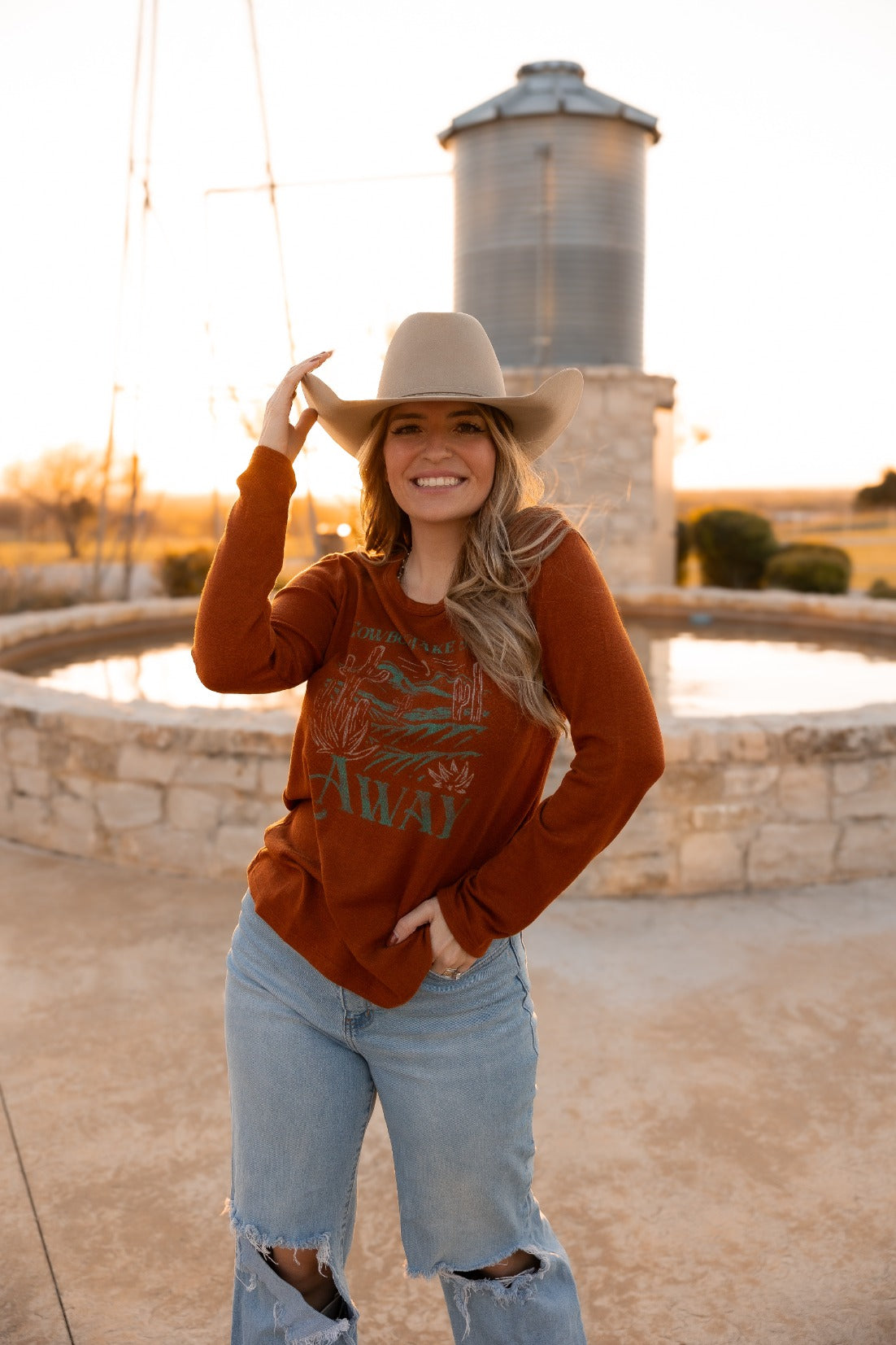 Women's Western Graphic Sweater | Cowboy Take Me Away